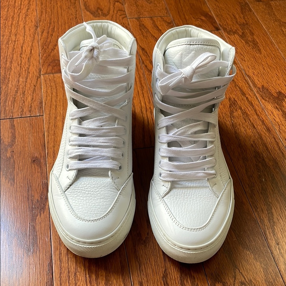 Koio White High-Top Sneakers